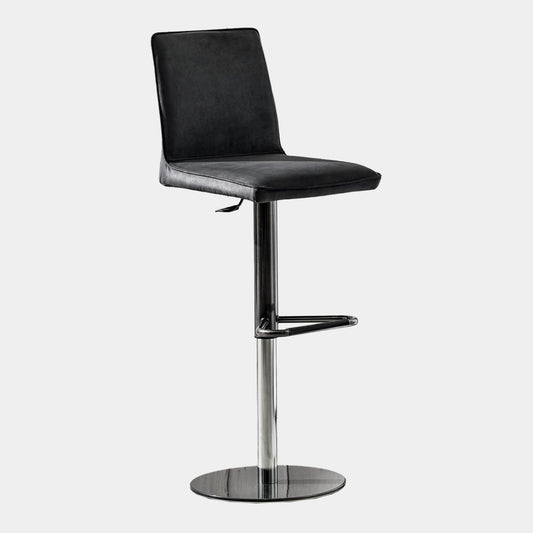 Bontempi Nata - Swivel Height Adjustable Barstool In Premium Eco Leather