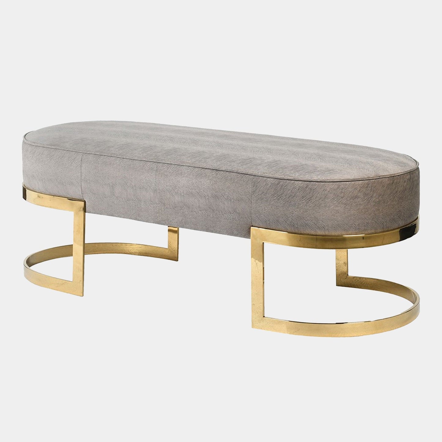Kenobi - Dining Bench, Gold & Grey