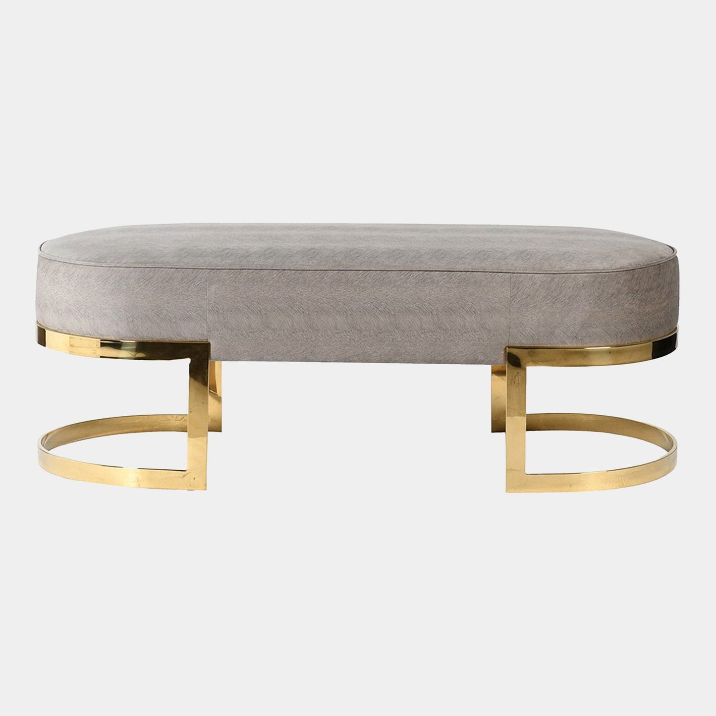 Kenobi - Dining Bench, Gold & Grey