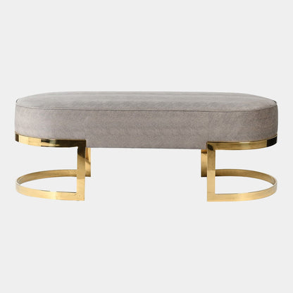Kenobi - Dining Bench, Gold & Grey