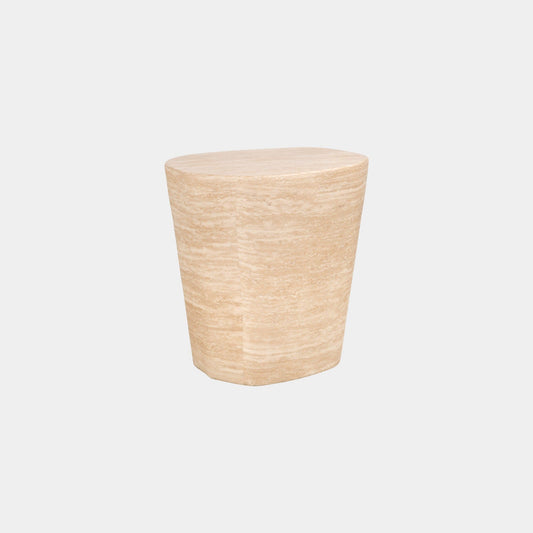 Franklin - End Table, Faux Travertine