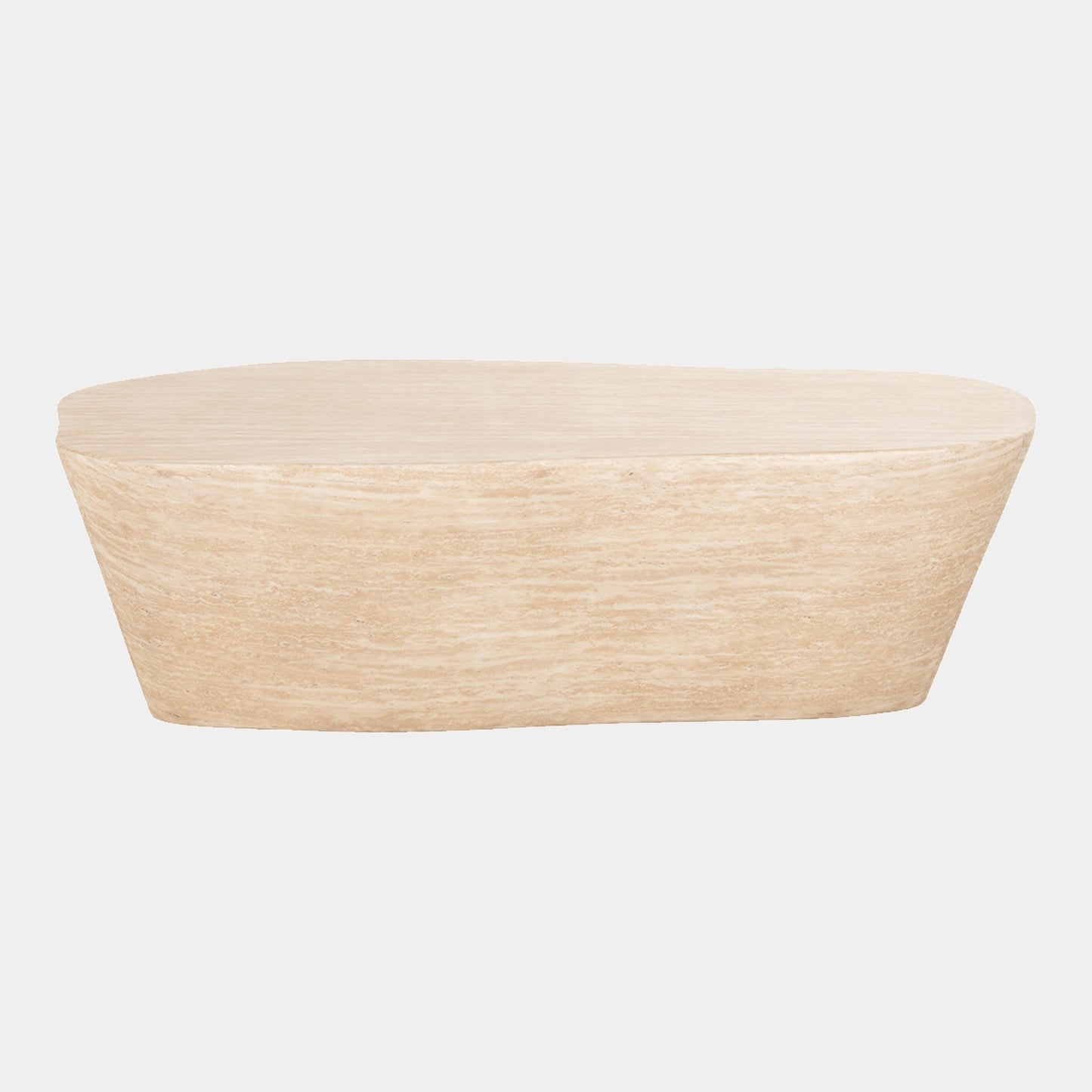 Franklin - Coffee Table In Faux Travertine 125cm