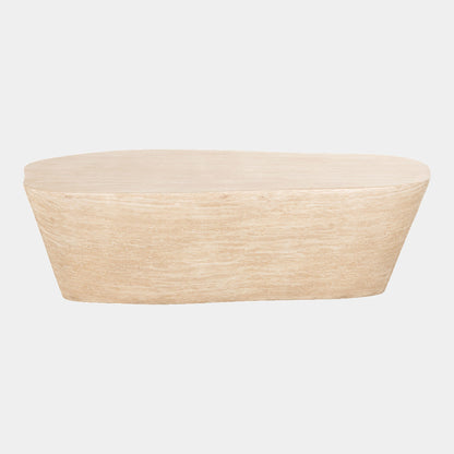 Franklin - Coffee Table In Faux Travertine 125cm