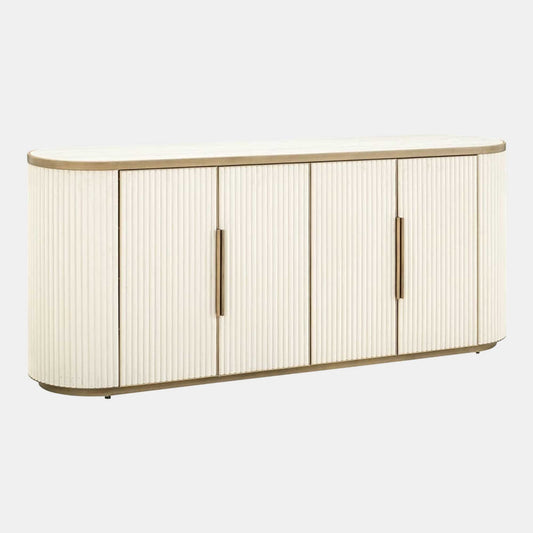 Fairfield - Sideboard, White & Gold