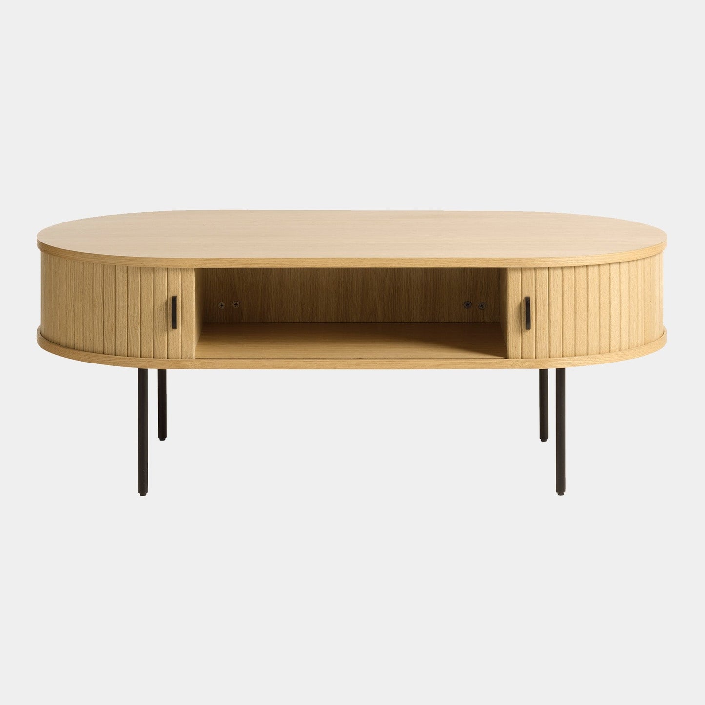 Eden - Oval Coffee Table In Natural Oak Finish 120x60cm