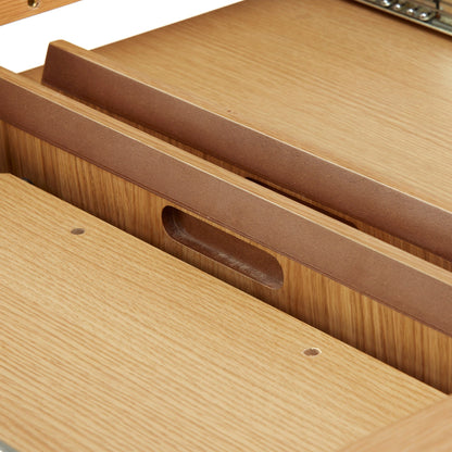 Eden - Round Extending Dining Table, Natural Oak