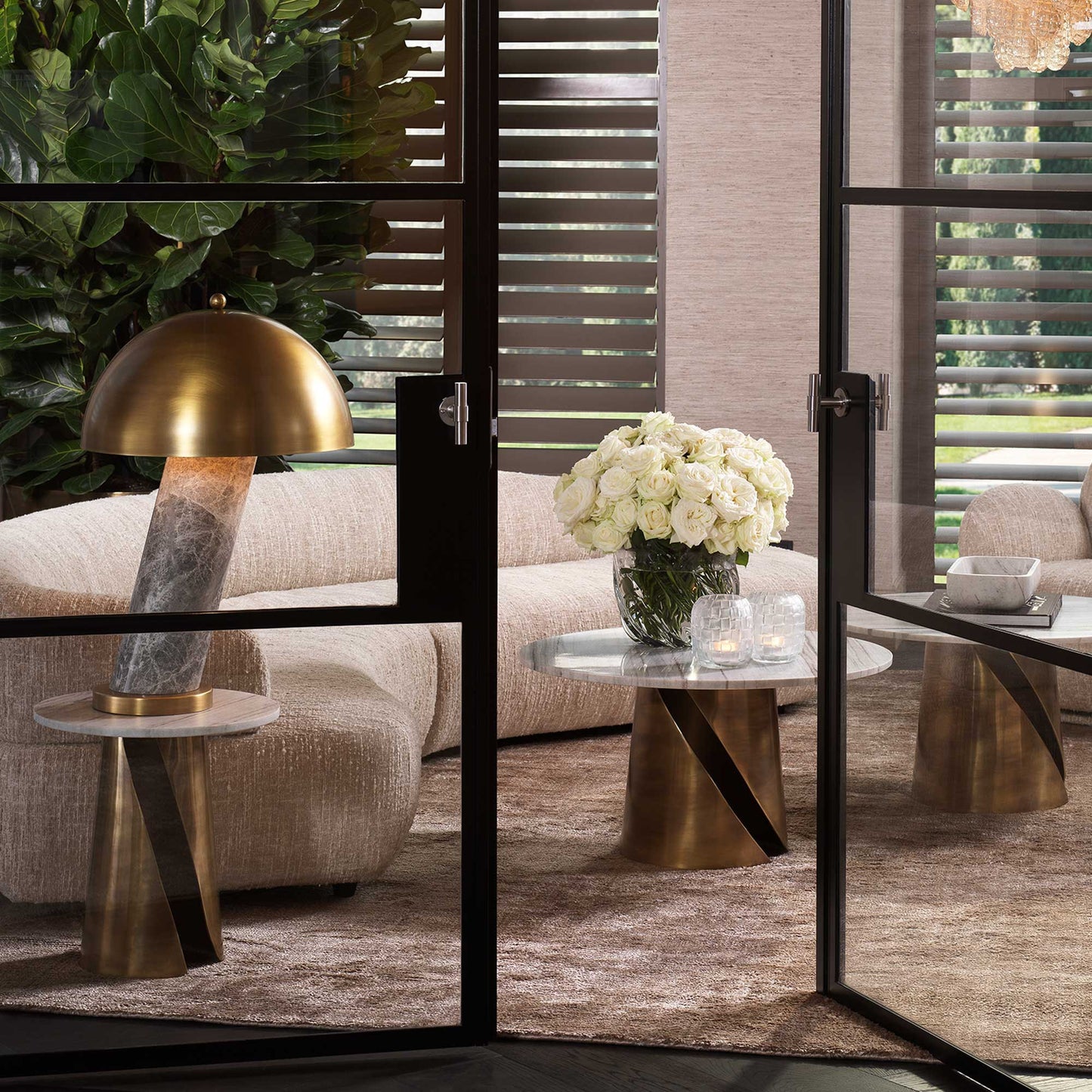 Eichholtz Nuova - Side Table with White Marble Top