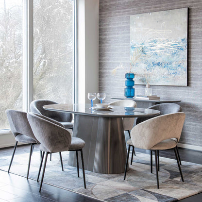 Dario - Dining Table, Stone Grey