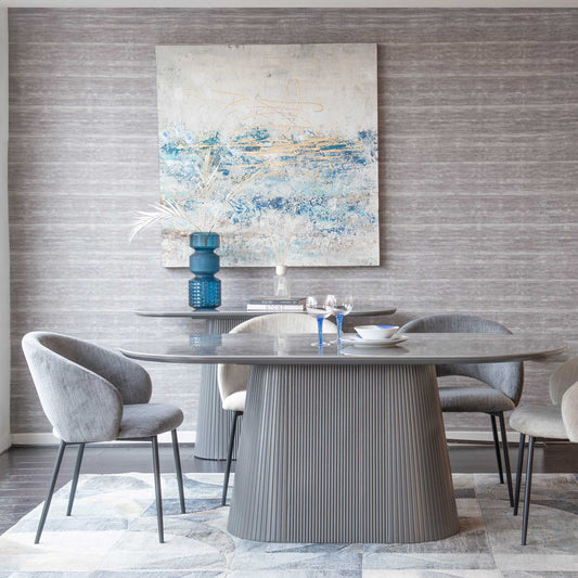 Dario - Dining Table, Stone Grey