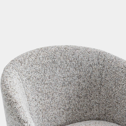 Augusta - Swivel Dining Chair In Fabric With Natural Oak Leg