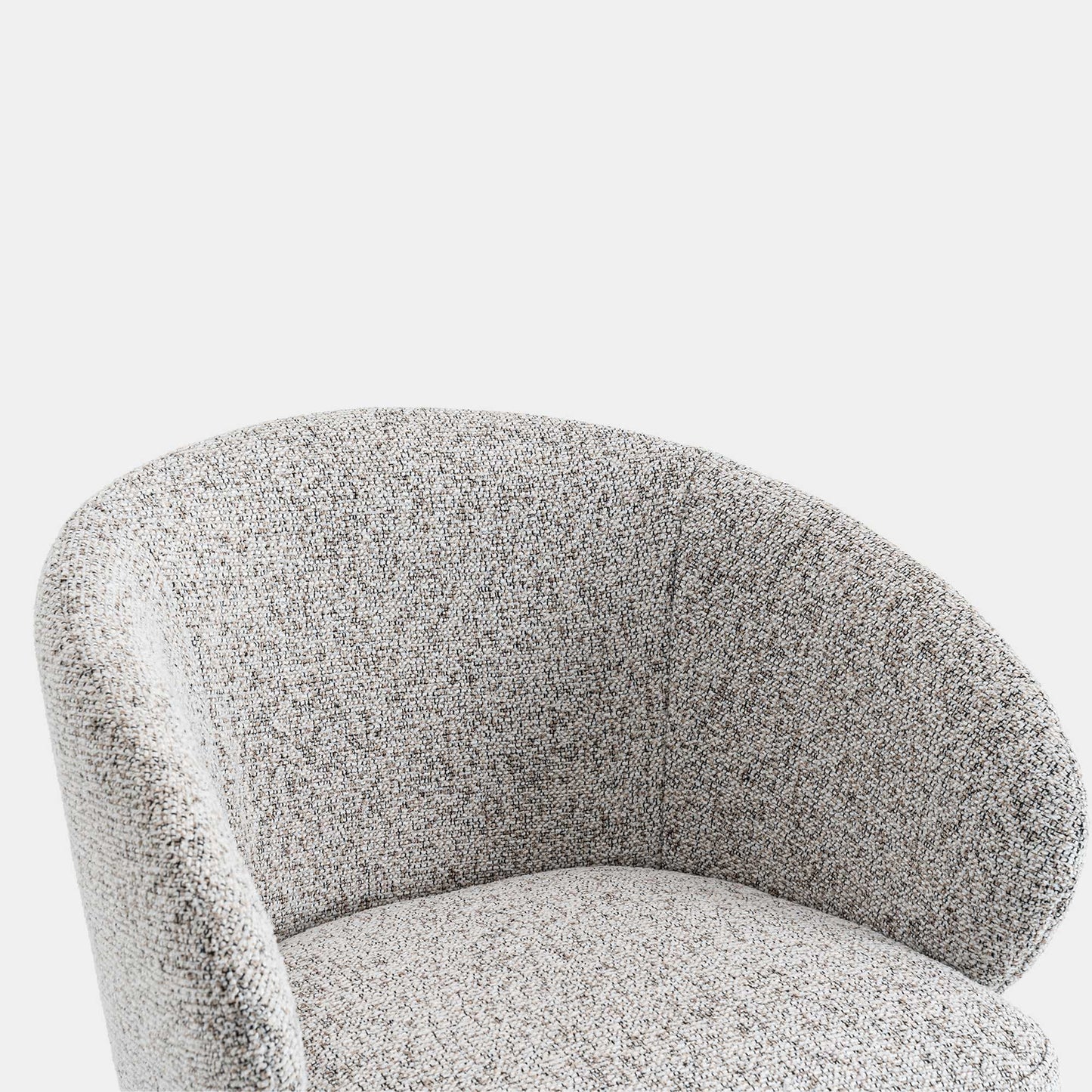 Augusta - Swivel Dining Chair In Fabric With Dark Oak Leg