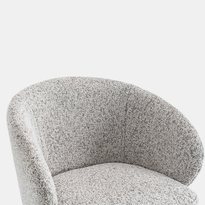 Augusta - Swivel Dining Chair In Fabric With Dark Oak Leg