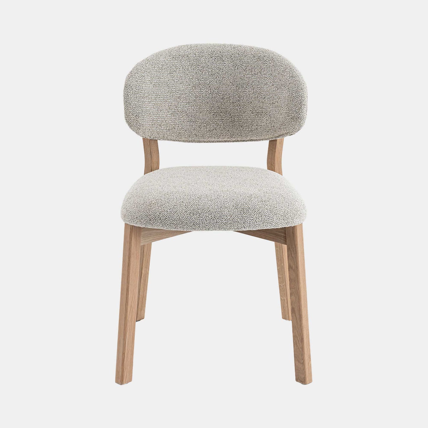 Albany - Dining Chair In Fabric With Natural Oak Legs