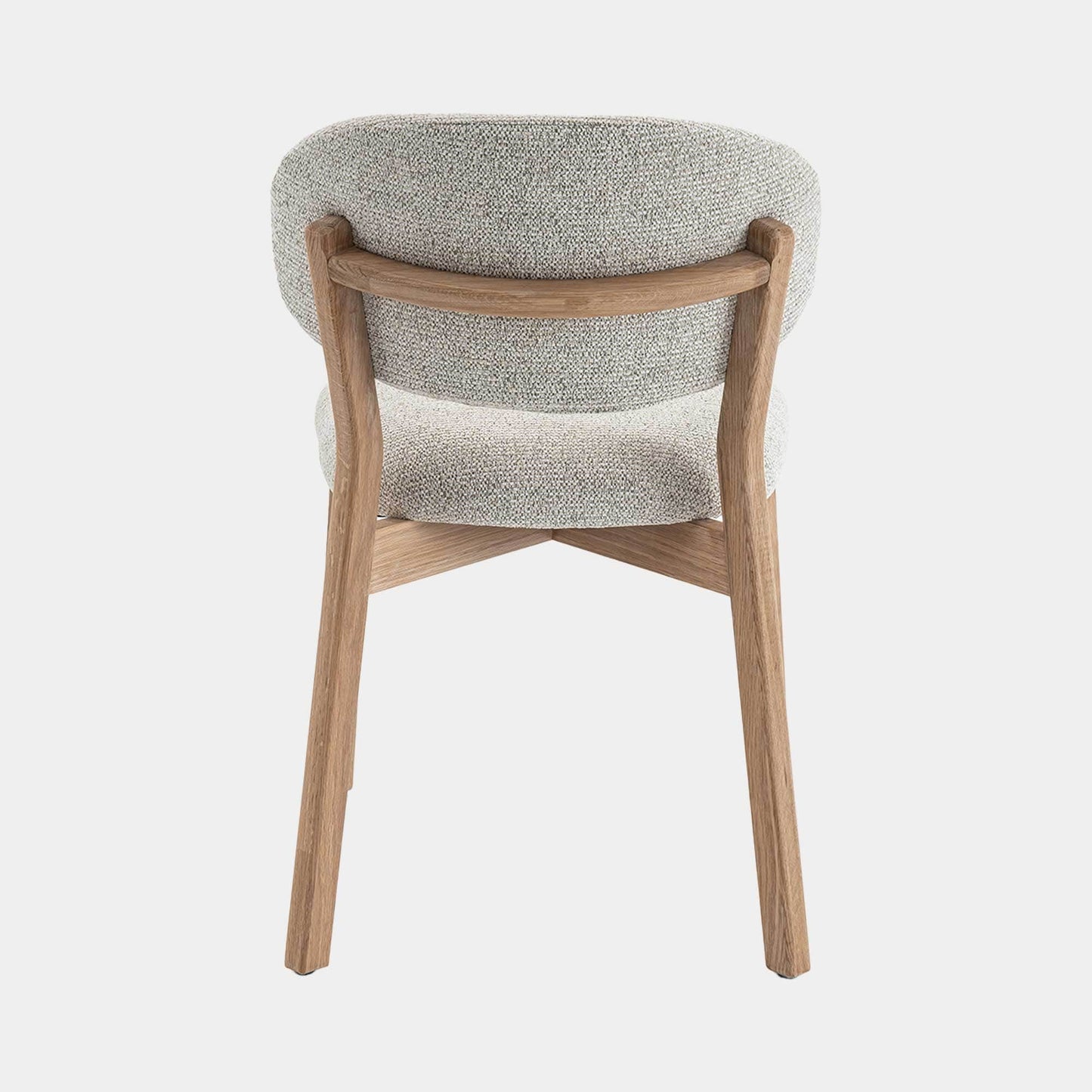 Albany - Dining Chair In Fabric With Natural Oak Legs