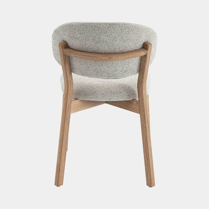 Albany - Dining Chair In Fabric With Natural Oak Legs