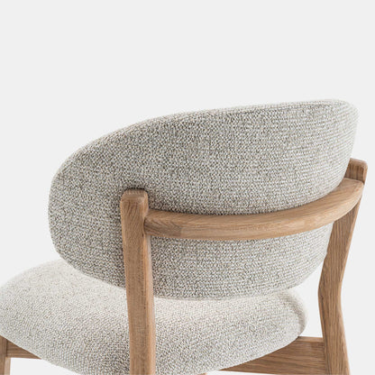 Albany - Dining Chair In Fabric With Natural Oak Legs