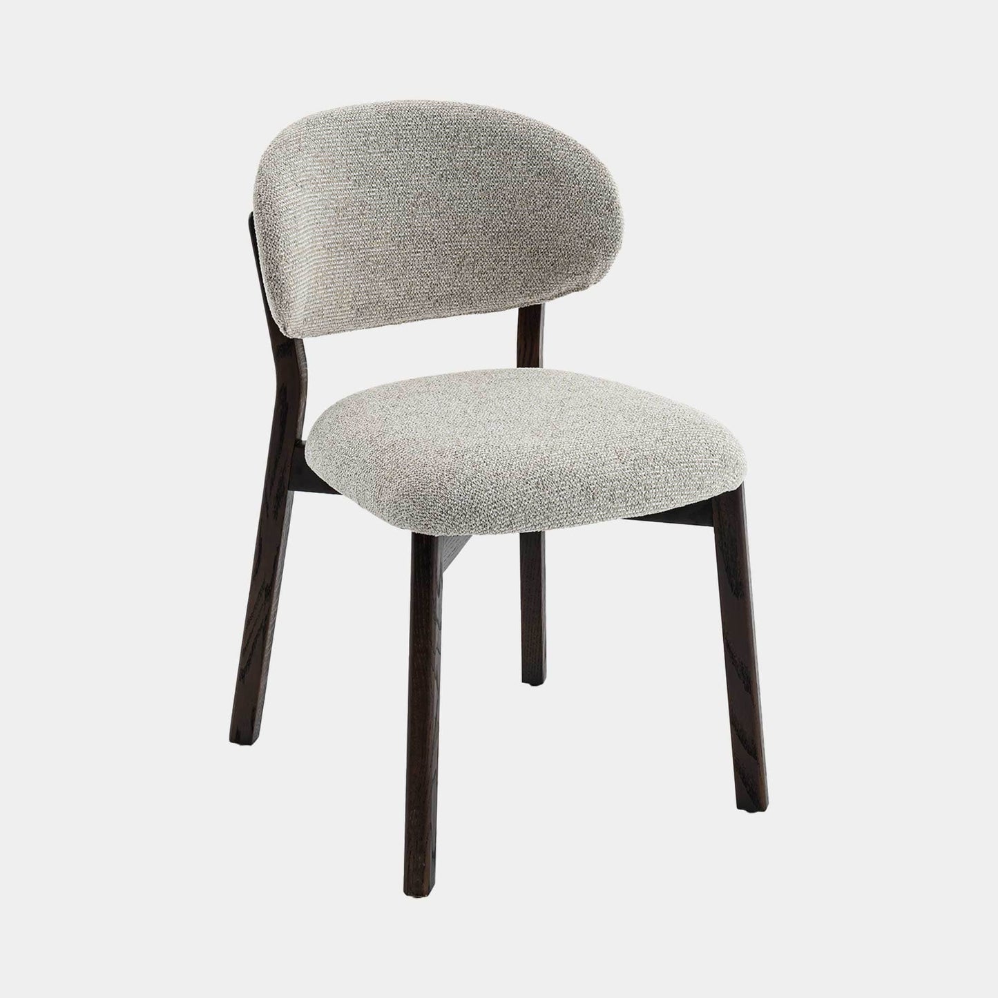 Albany - Dining Chair In Fabric With Dark Oak Legs