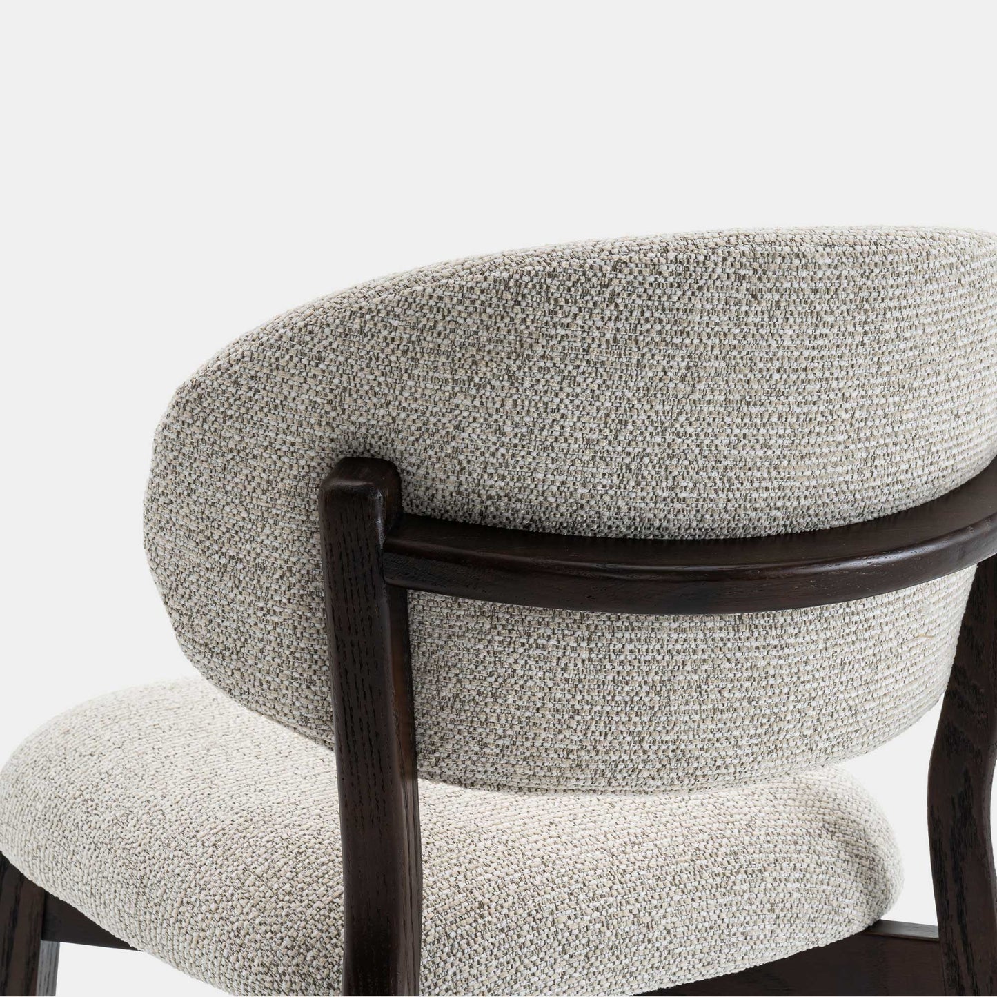 Albany - Dining Chair In Fabric With Dark Oak Legs