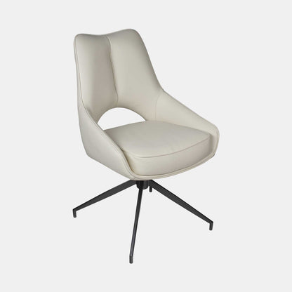 Alba - Swivel Dining Chair In PU Leather