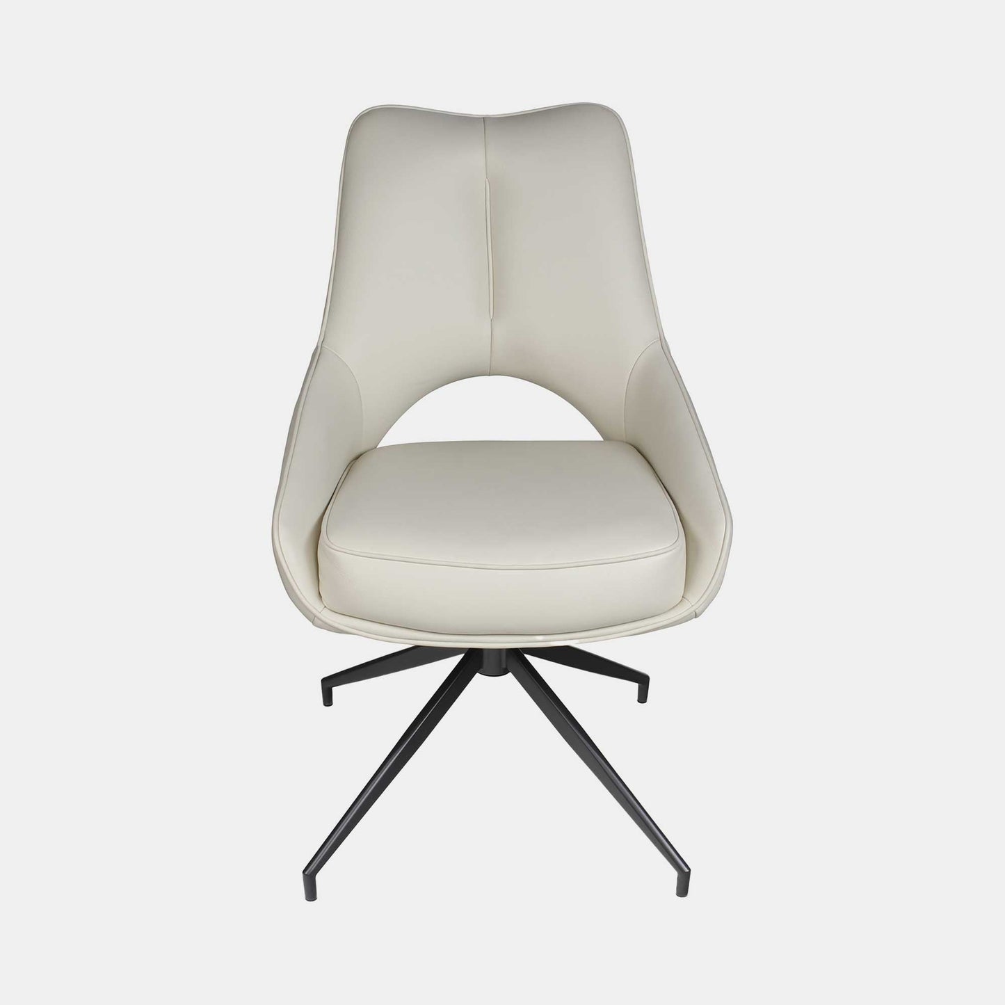 Alba - Swivel Dining Chair In PU Leather
