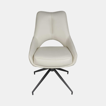 Alba - Swivel Dining Chair In PU Leather
