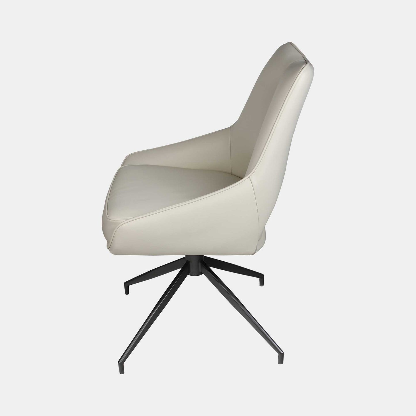 Alba - Swivel Dining Chair In PU Leather