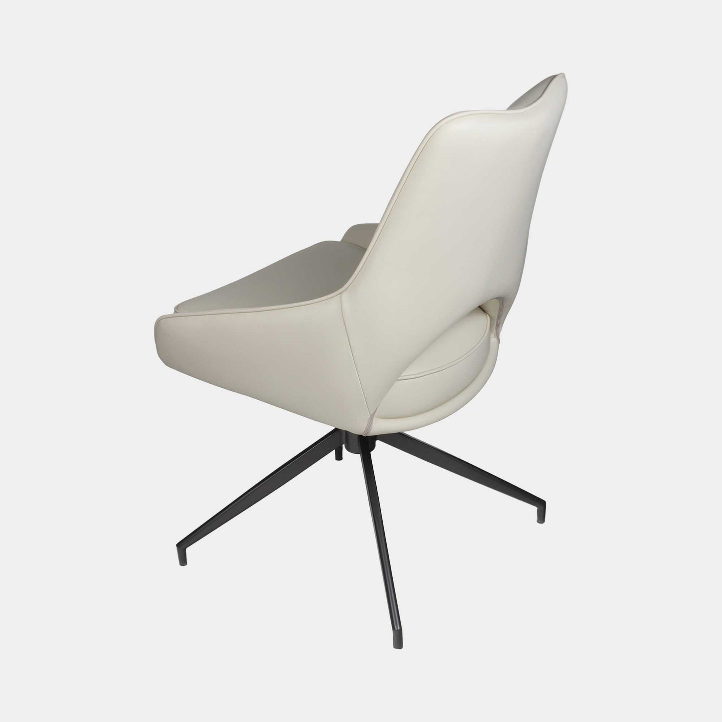 Alba - Swivel Dining Chair In PU Leather