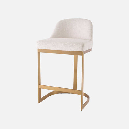 Eichholtz Condos - Counter Stool In Lyssa Off-White Fabric