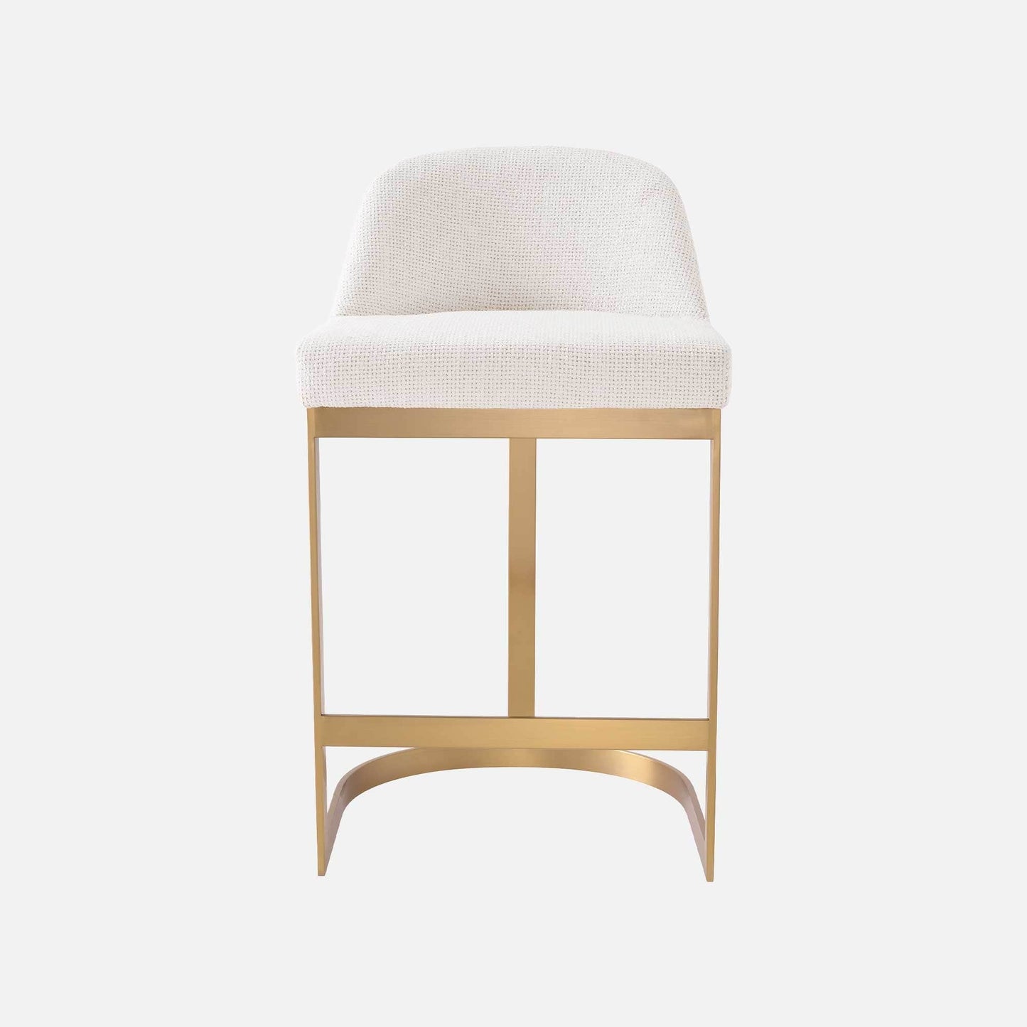 Eichholtz Condos - Counter Stool In Lyssa Off-White Fabric