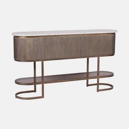 Sutton - Console Table, Aged Gold
