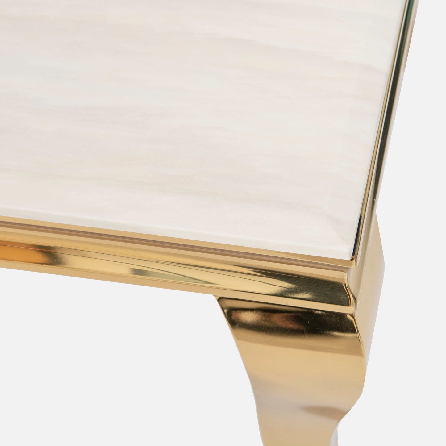 Dubai - Coffee Table With Cream Marble Top 120cm