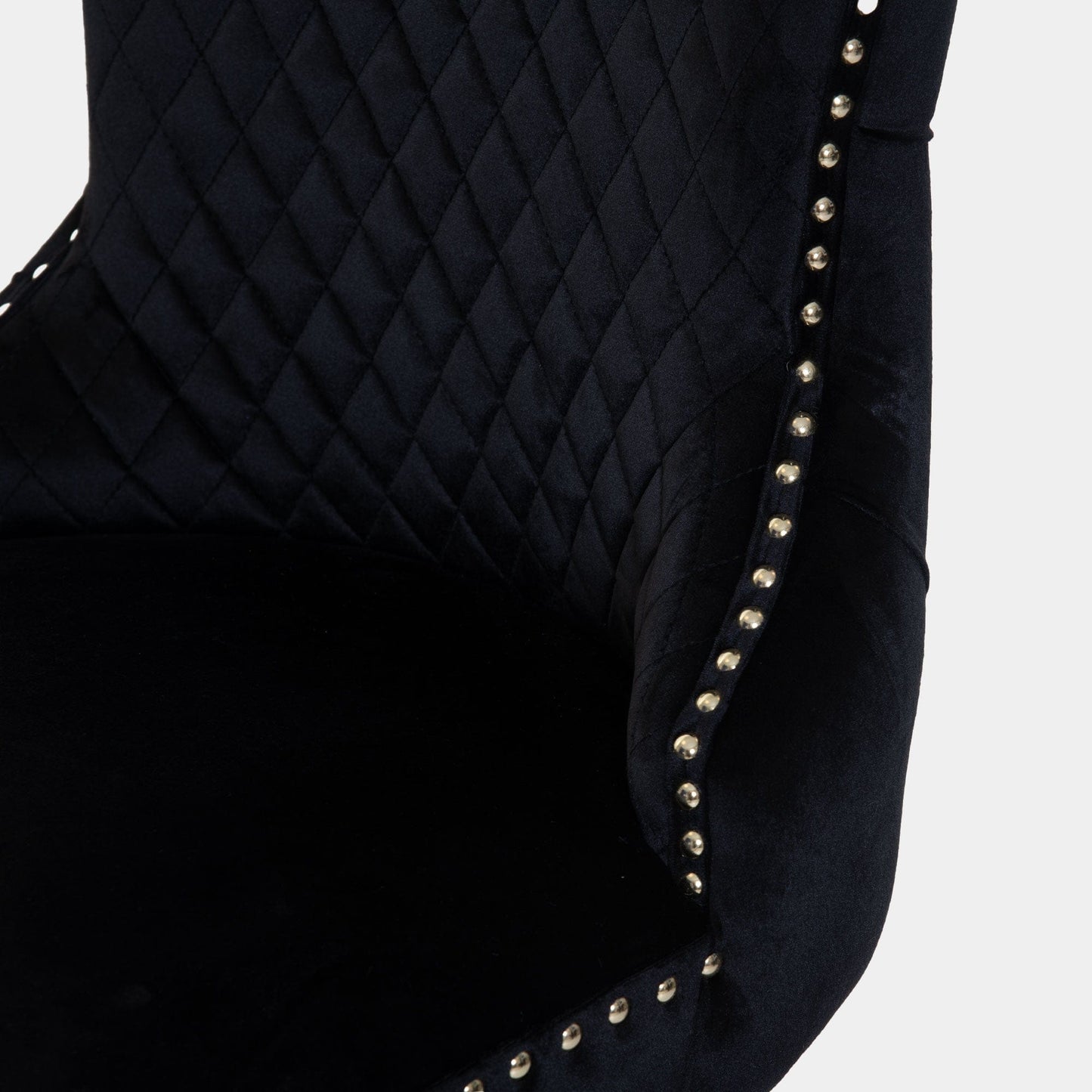 Dubai - Bar Stool With Lion Head, Black Velvet