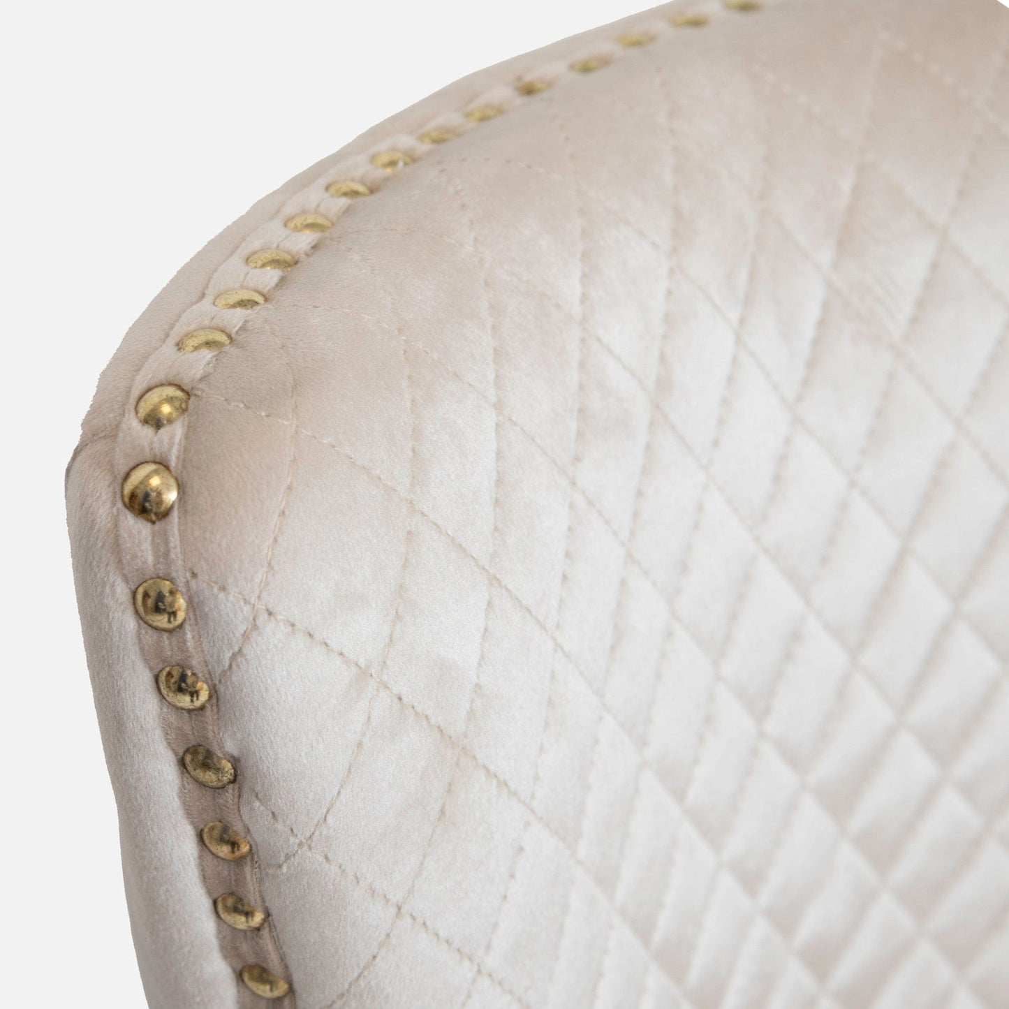 Dubai - Bar Stool With Ring In Velvet Fabric