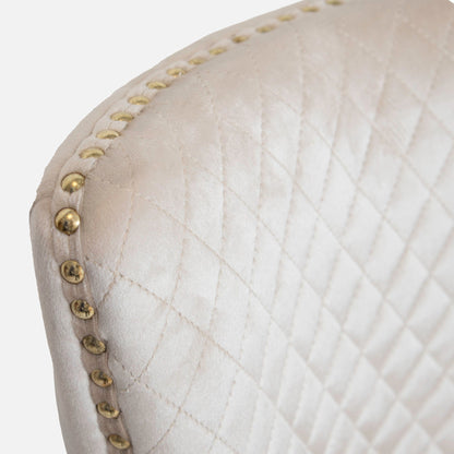 Dubai - Bar Stool With Ring In Velvet Fabric