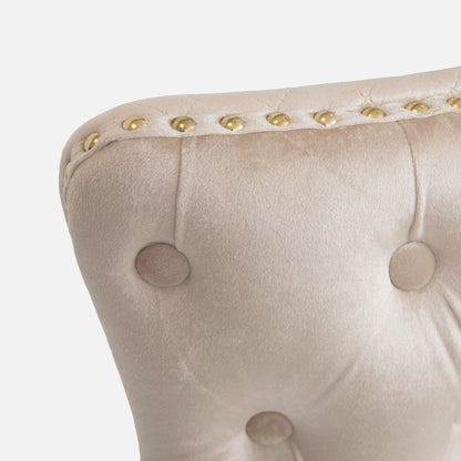 Dubai - Bar Stool With Ring In Velvet Fabric