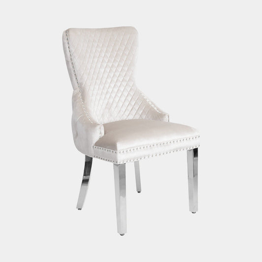 Izmir - Dining Chair With Lion Head, Cream