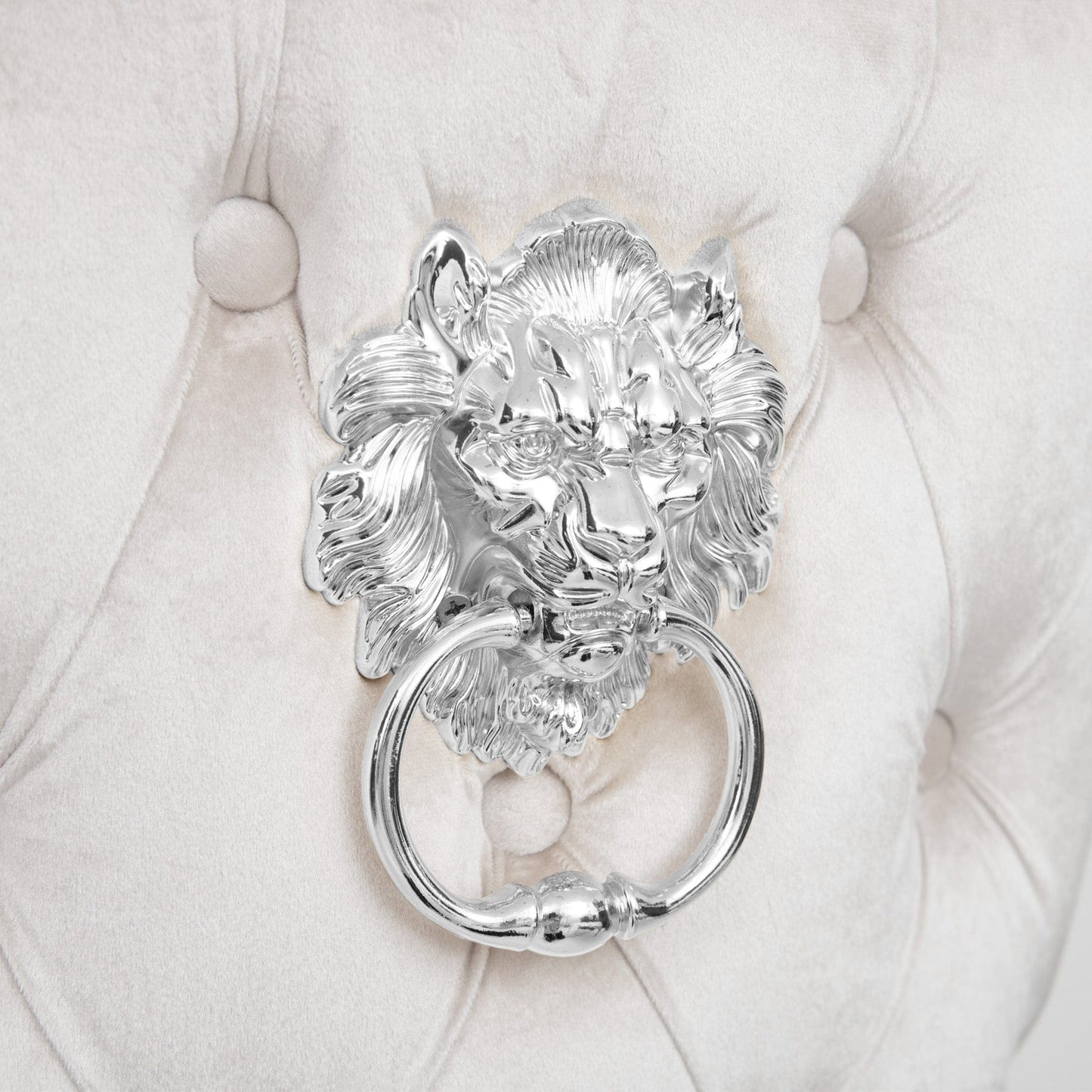 Izmir - Dining Chair With Lion Head, Cream