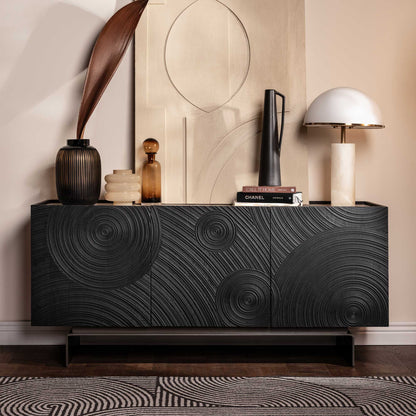 Alpine - Sideboard, Swirl Patterned Front