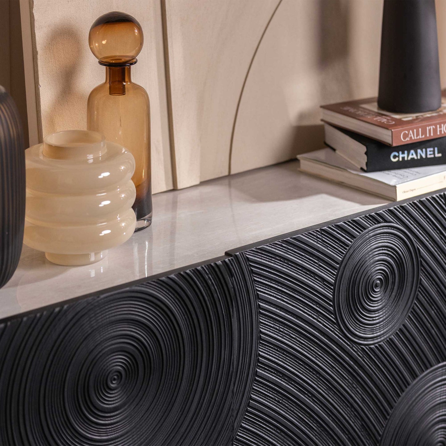 Alpine - Sideboard, Swirl Patterned Front