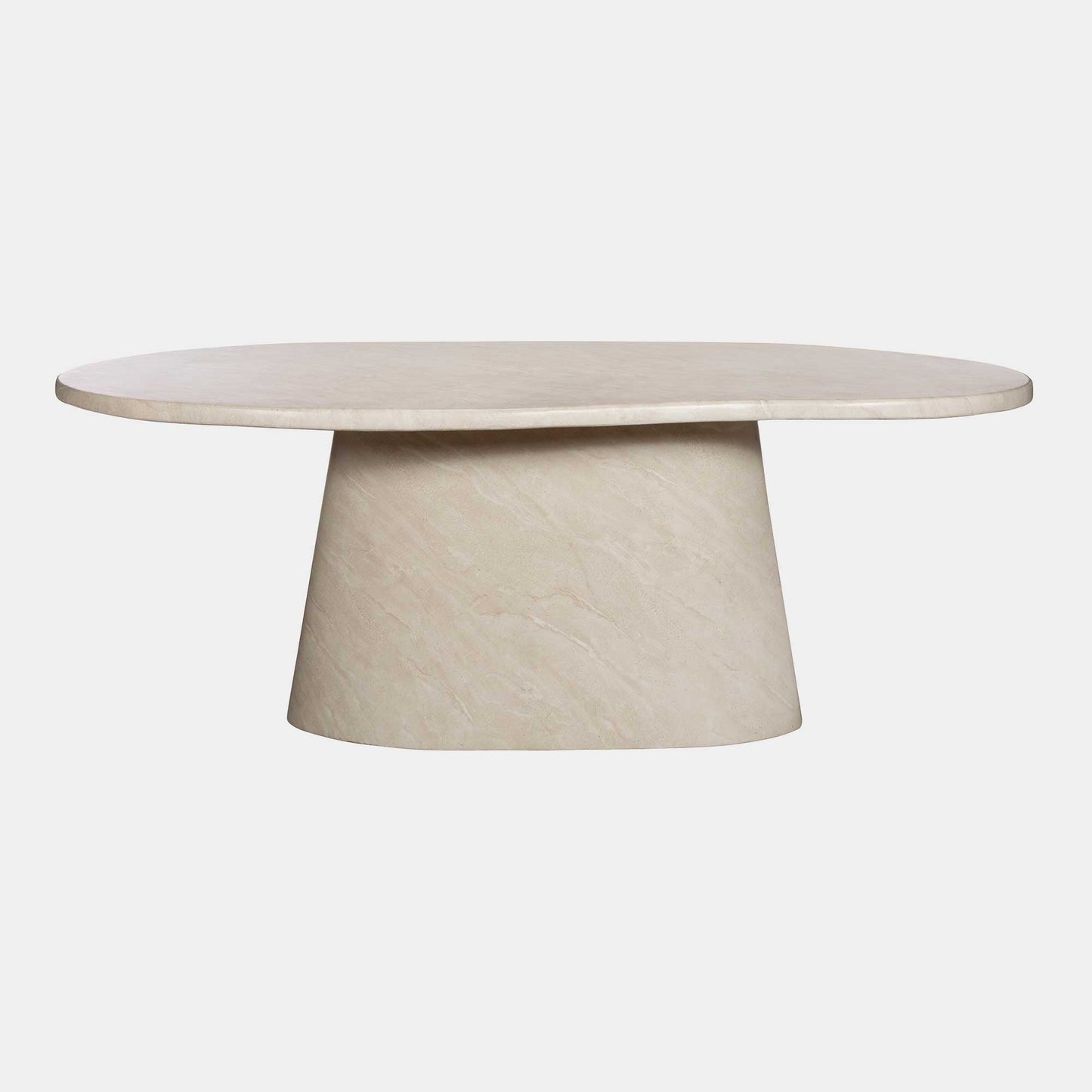 Turi - Dining Table, Travertine Effect