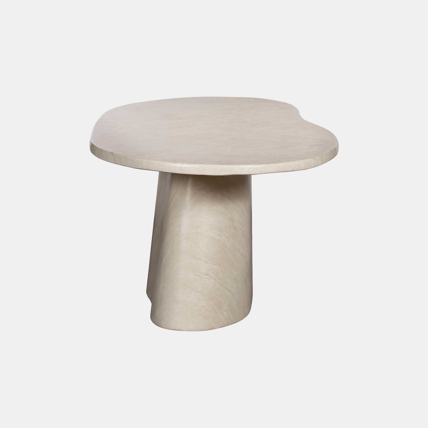 Turi - Dining Table, Travertine Effect