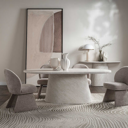 Turi - Dining Chair In Taupe Fabric