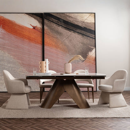 Hera - Dining Armchair In Cream Fabric