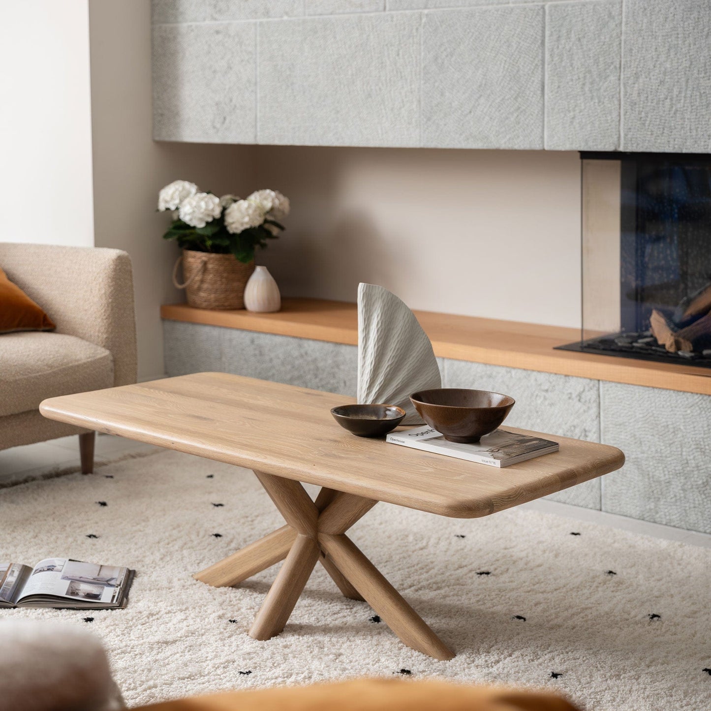 West Lake - Coffee Table, White Oak