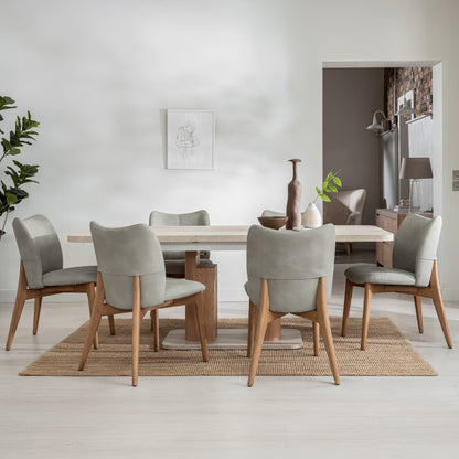 Iowa - Extending Dining Table, Stone Effect