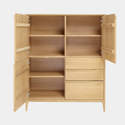 Ercol Romana - Highboard, Matte Oak