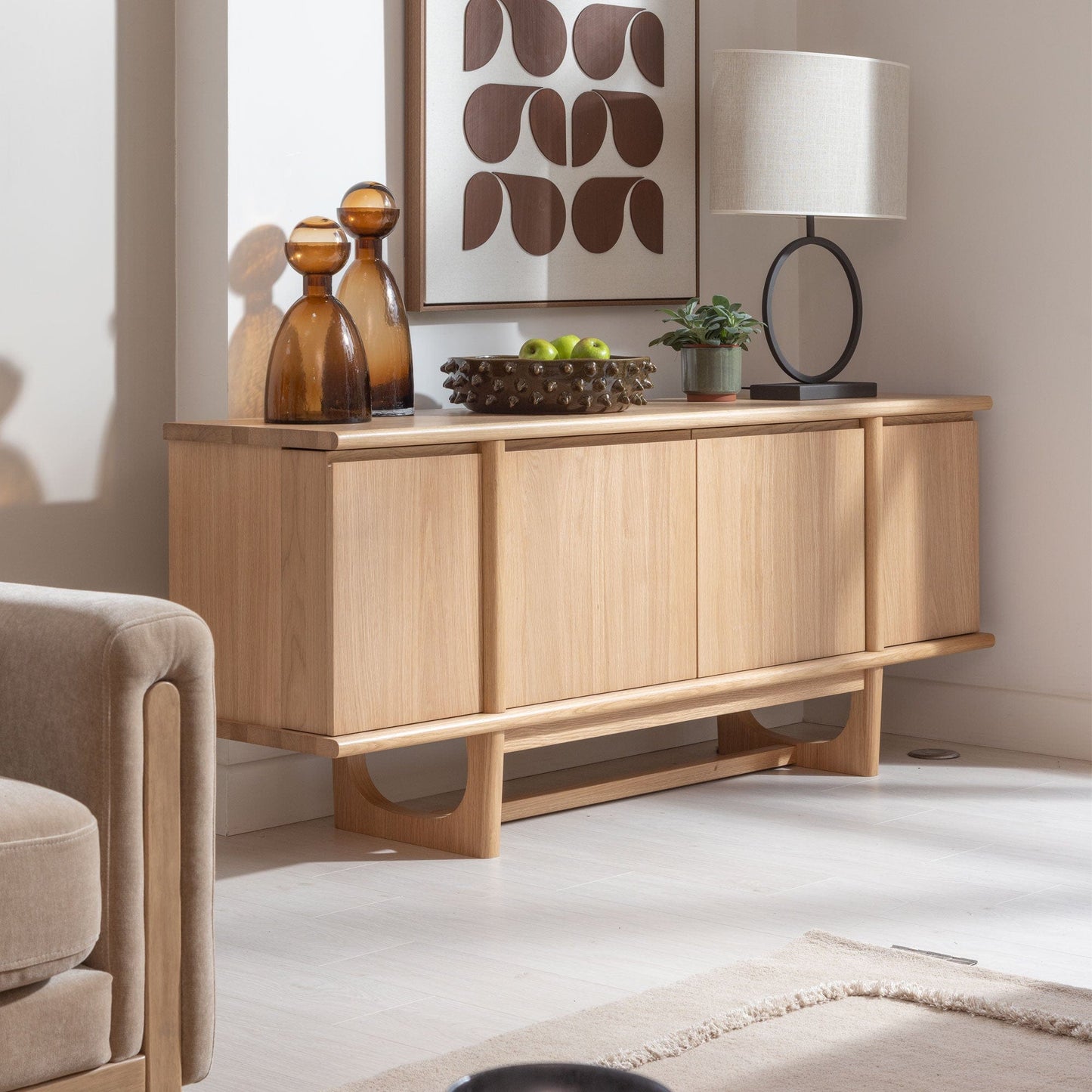 Enya - Sideboard In Natural Oak Finish