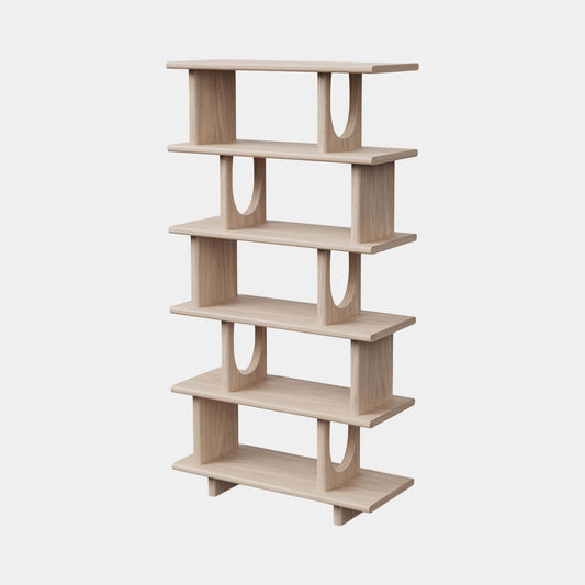 Enya - Shelving Unit In Natural Oak Finish