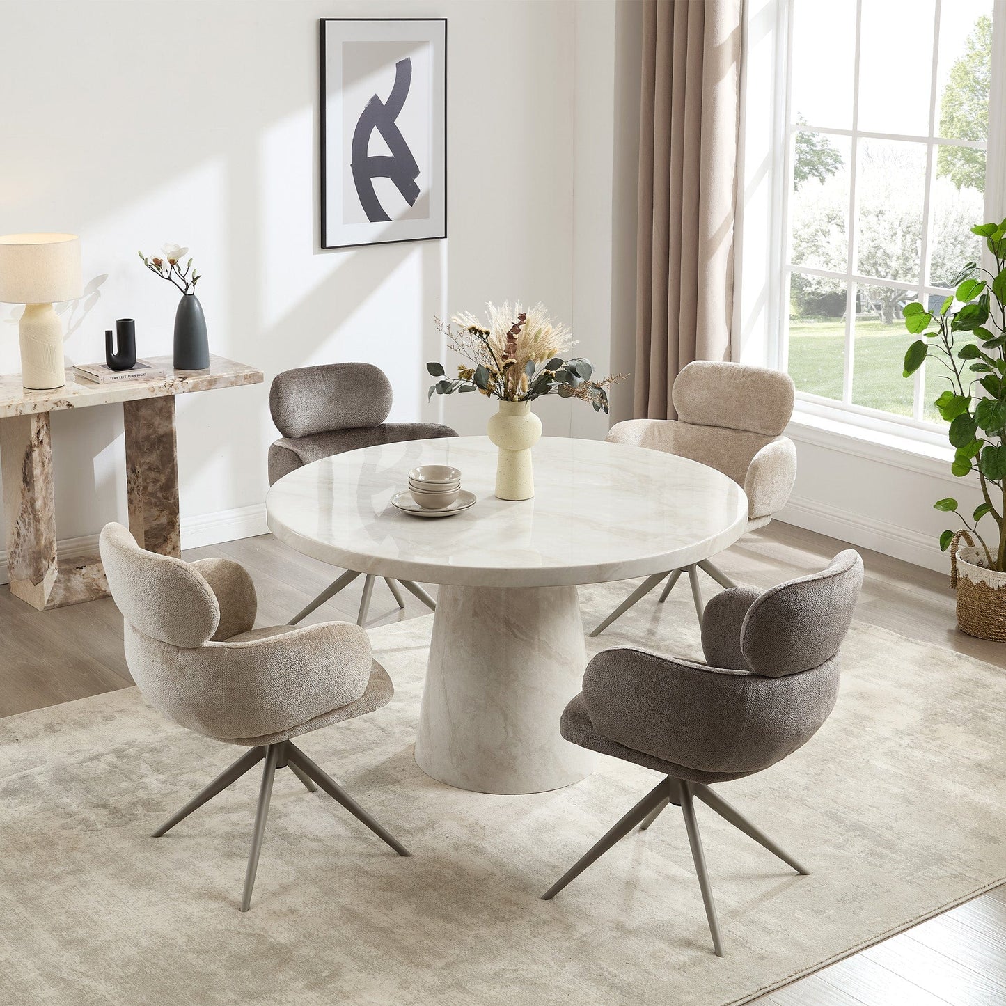 Glacier - 130cm Round Dining Table