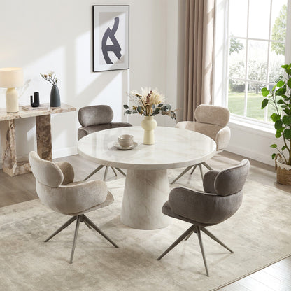 Glacier - 130cm Round Dining Table